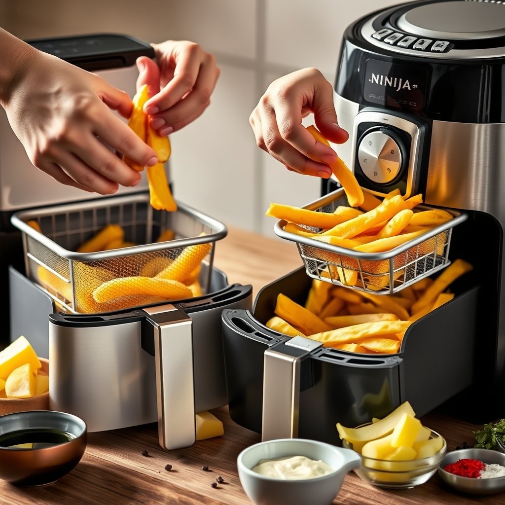 Beautiful Drew Barrymore air fryer vs Ninja - Illustration 2