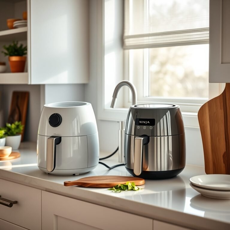 Beautiful Drew Barrymore air fryer vs Ninja