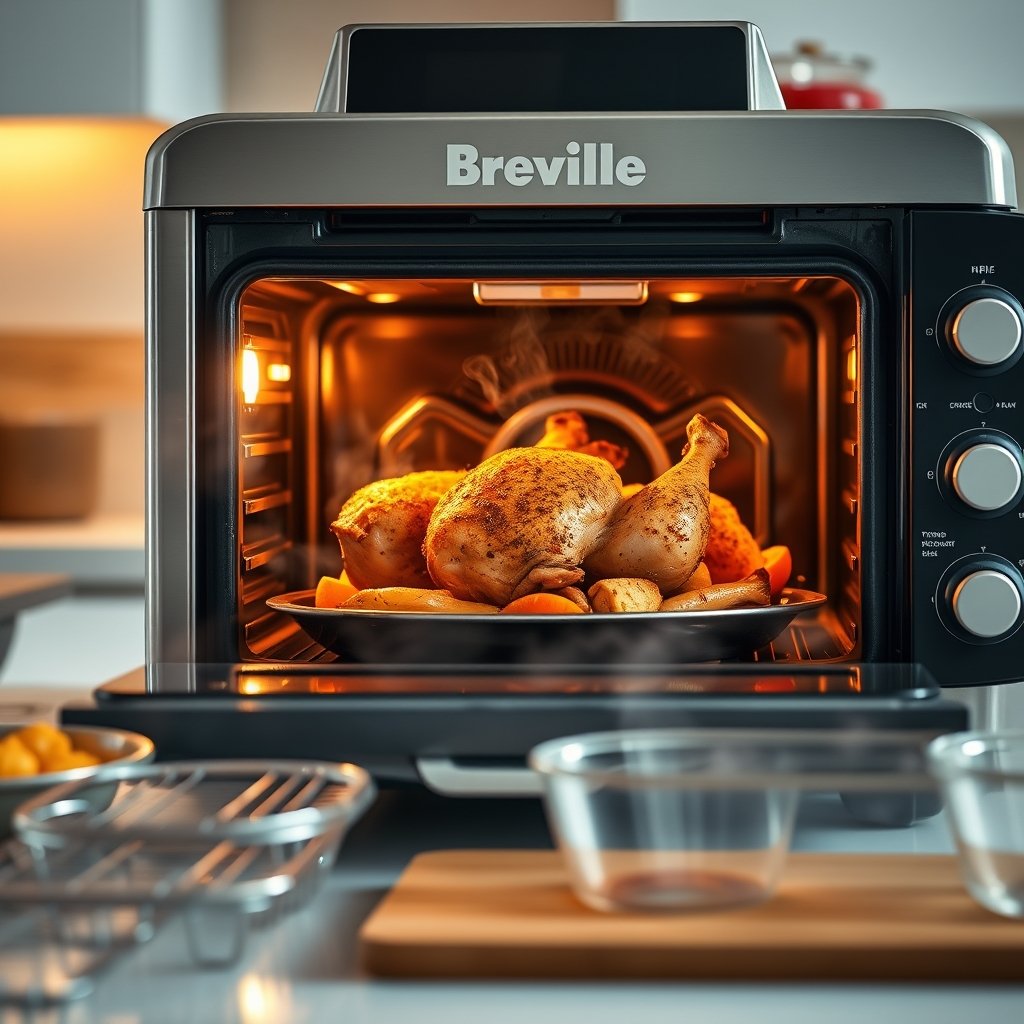 smart oven in action