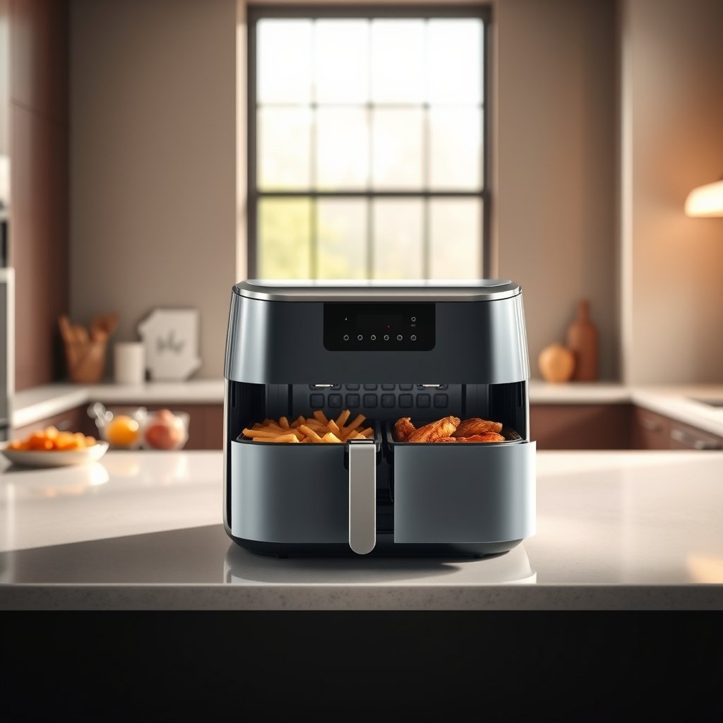 dual zone air fryer - Illustration 1