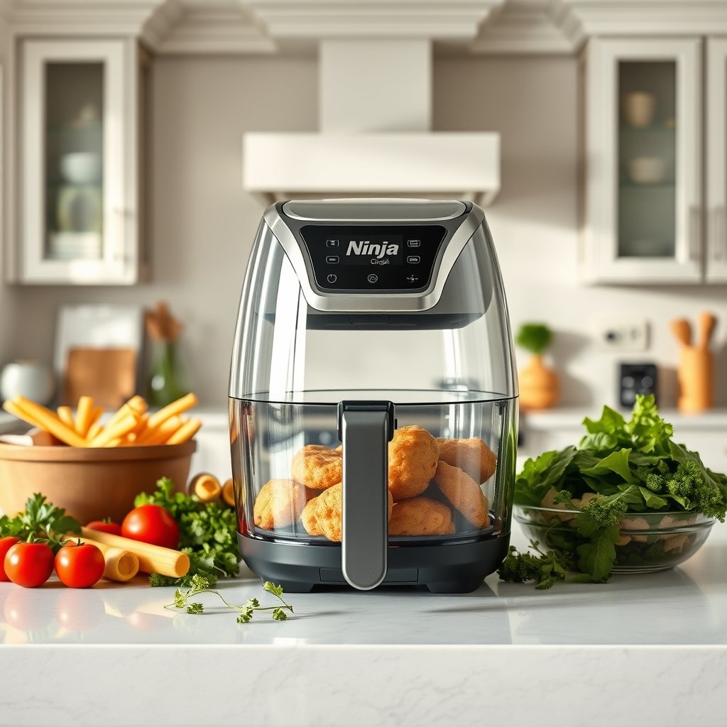 glass airfryer product view