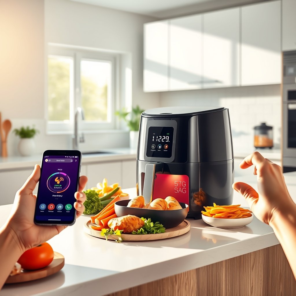 smart air fryer WiFi - Illustration 1