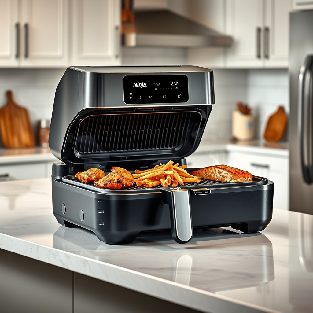 indoor grill in action