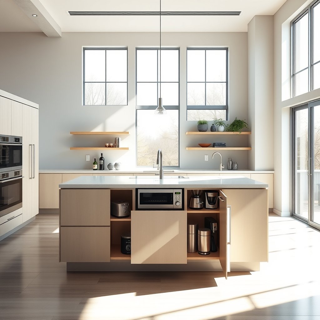 appliance garage kitchen