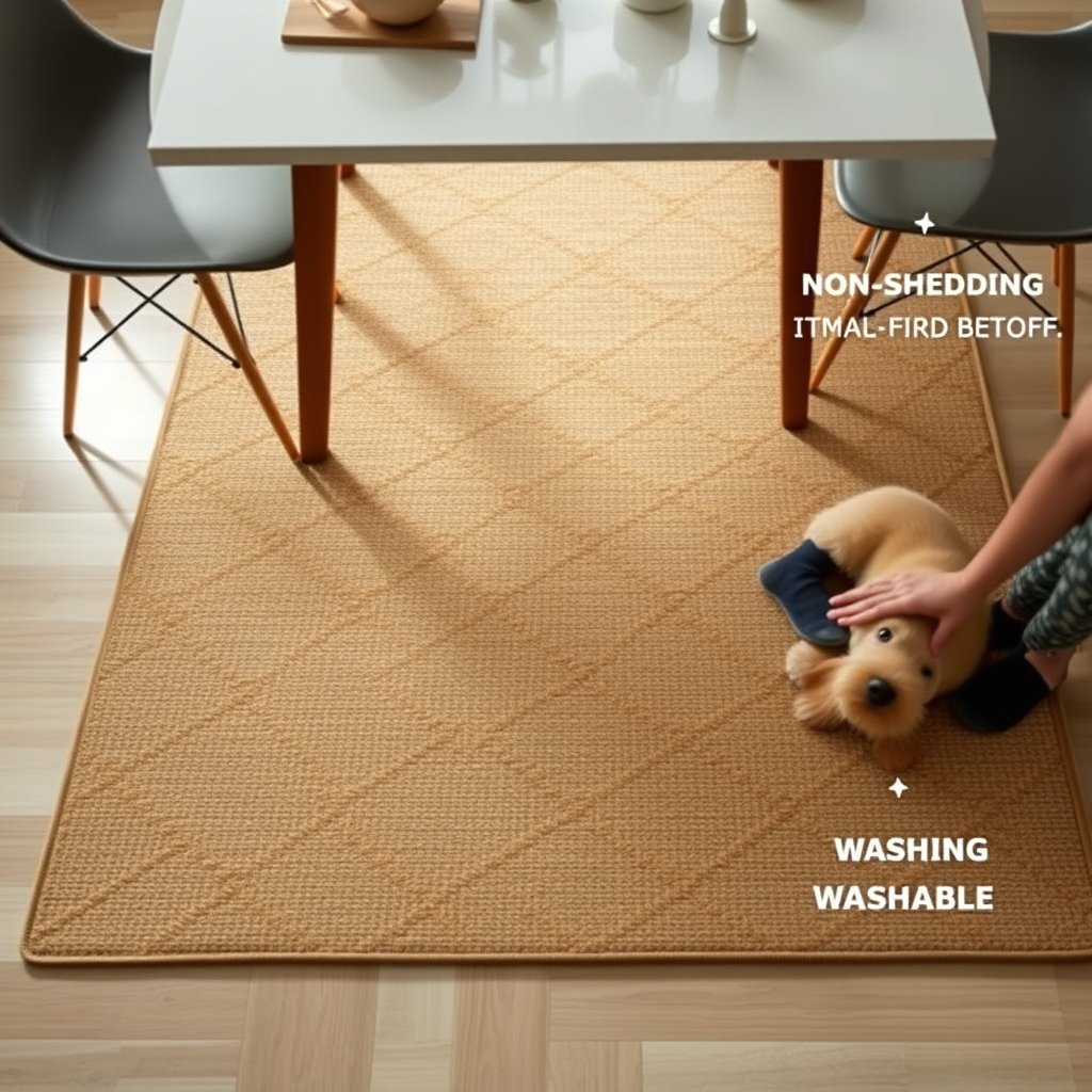 jute rug in action