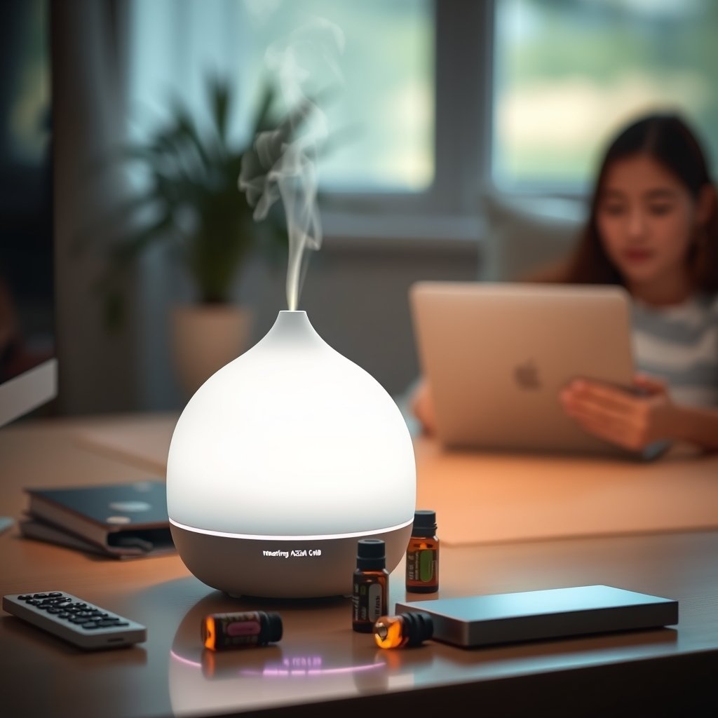 oil diffuser in action