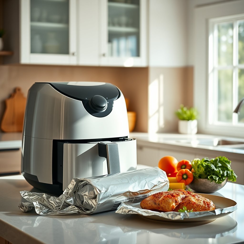 can you put foil in an air fryer - Illustration 1