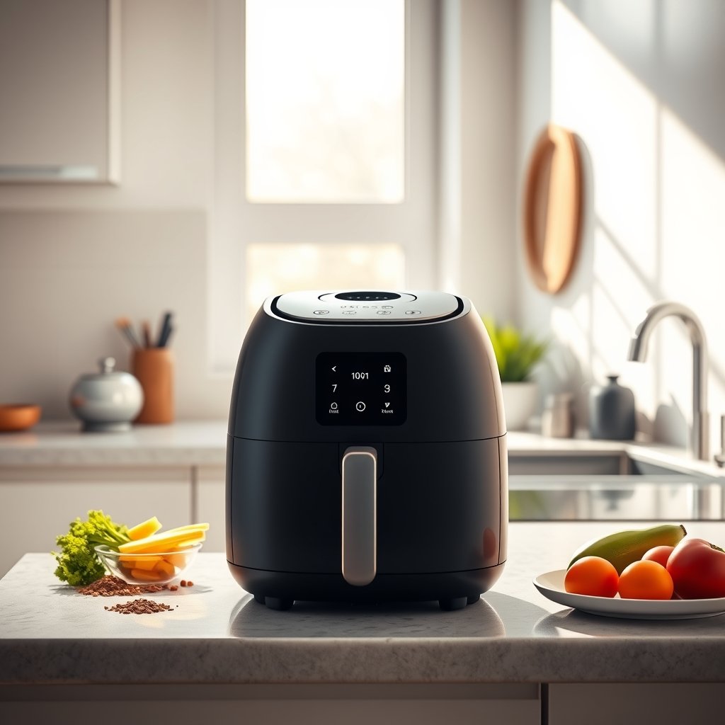 compact airfryer product view
