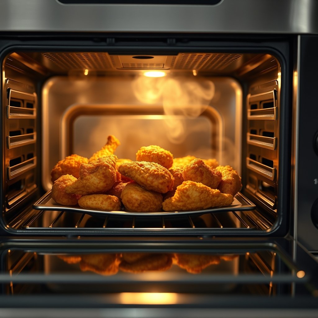 air fryer in action