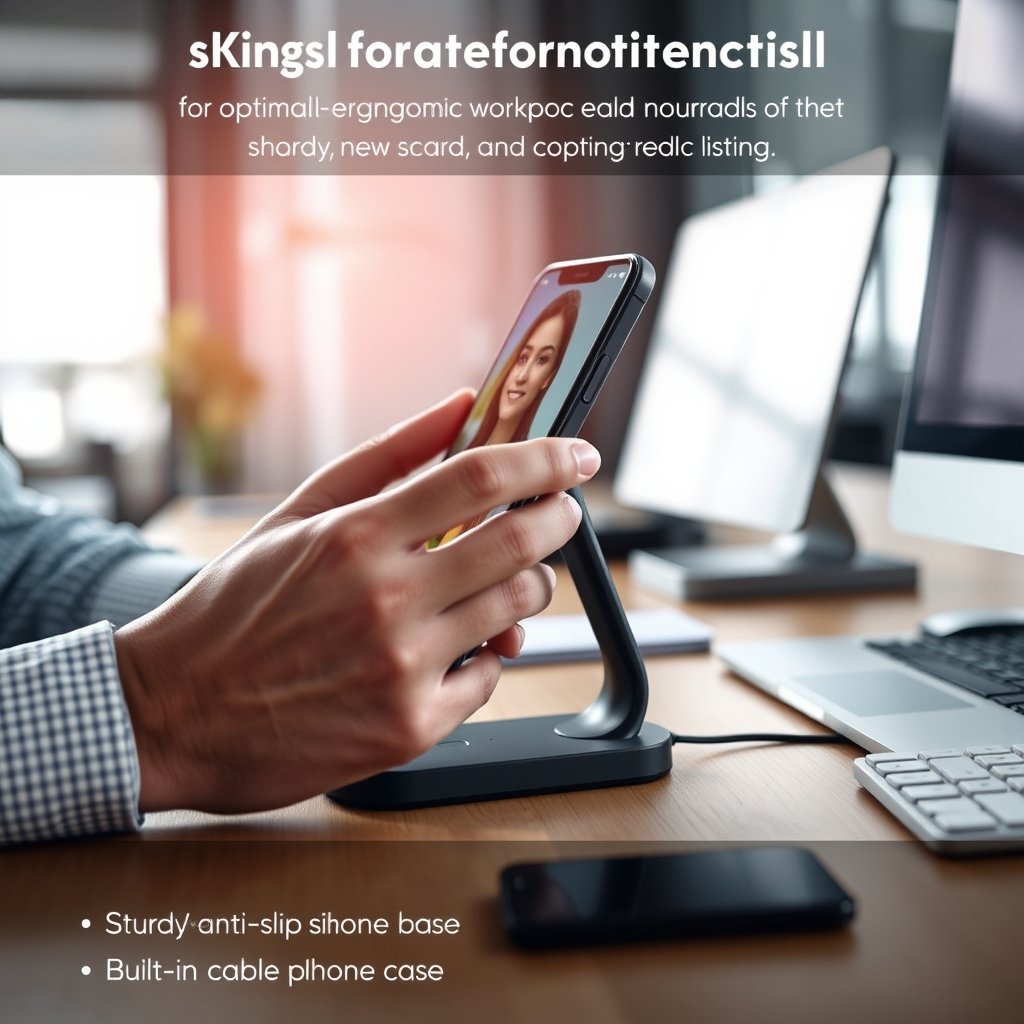 phone stand in action