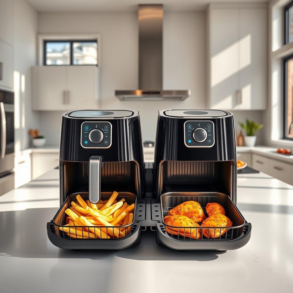 dual airfryer product view