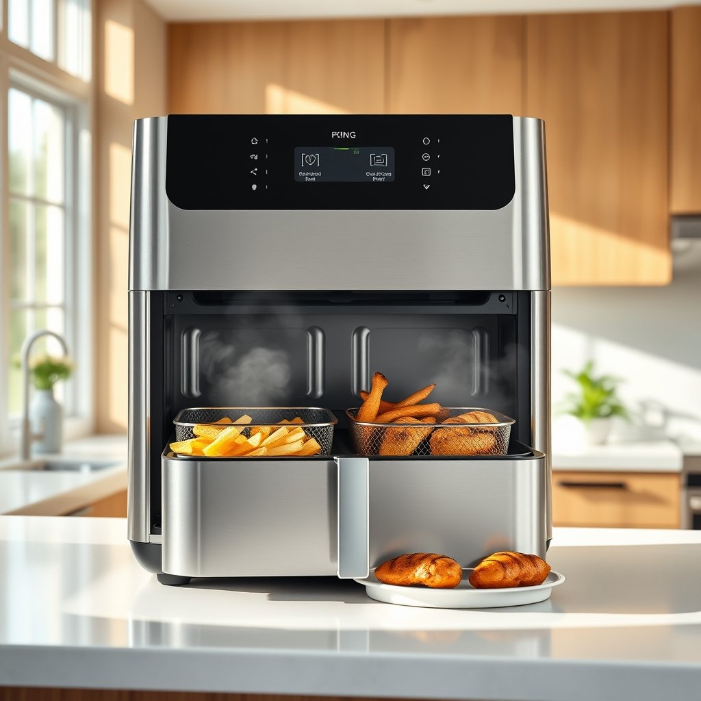 dual zone air fryer - Illustration 1