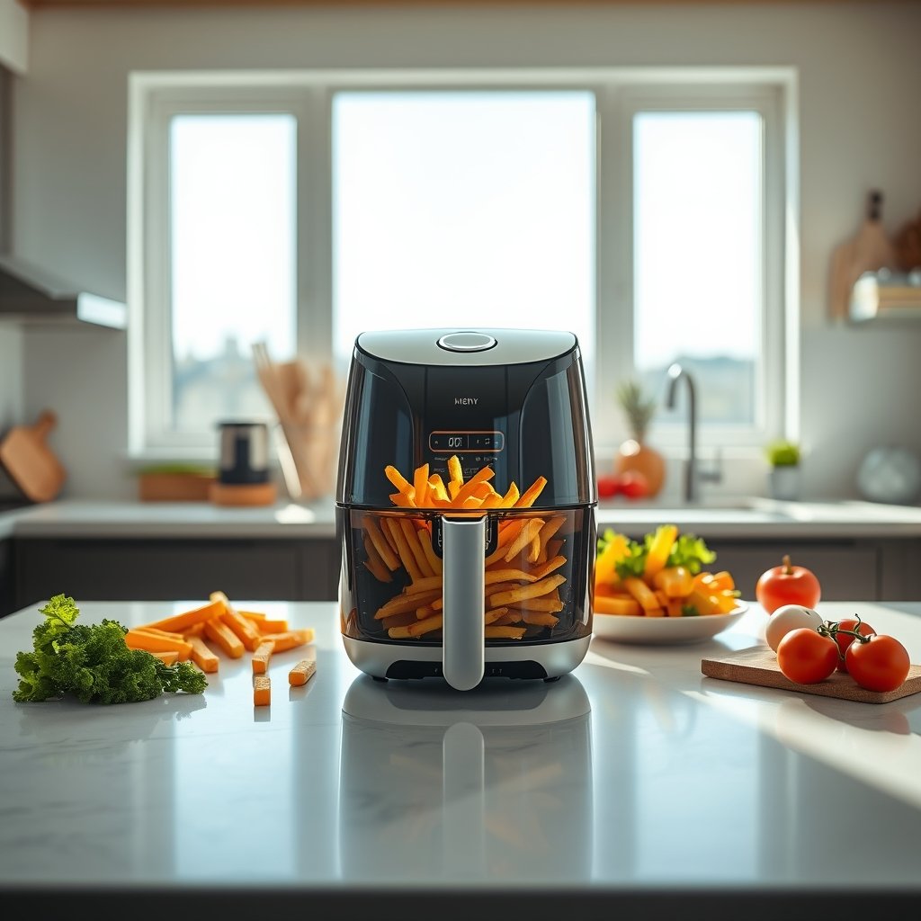 glass airfryer product view