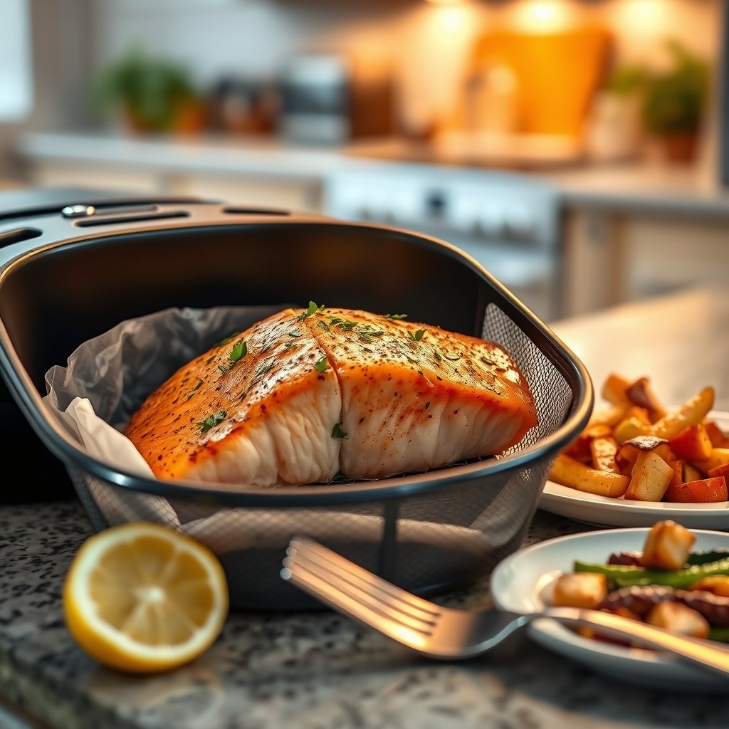 how long to cook salmon in air fryer - Illustration 3