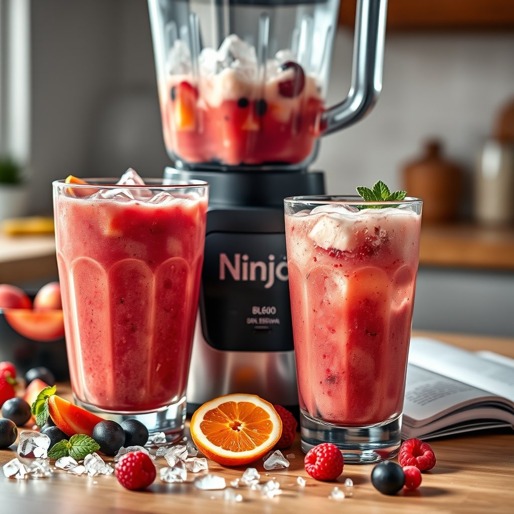 professional blender in action