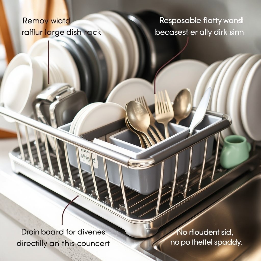 dish rack in action
