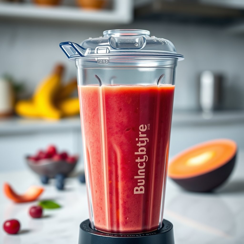 personal blender in action