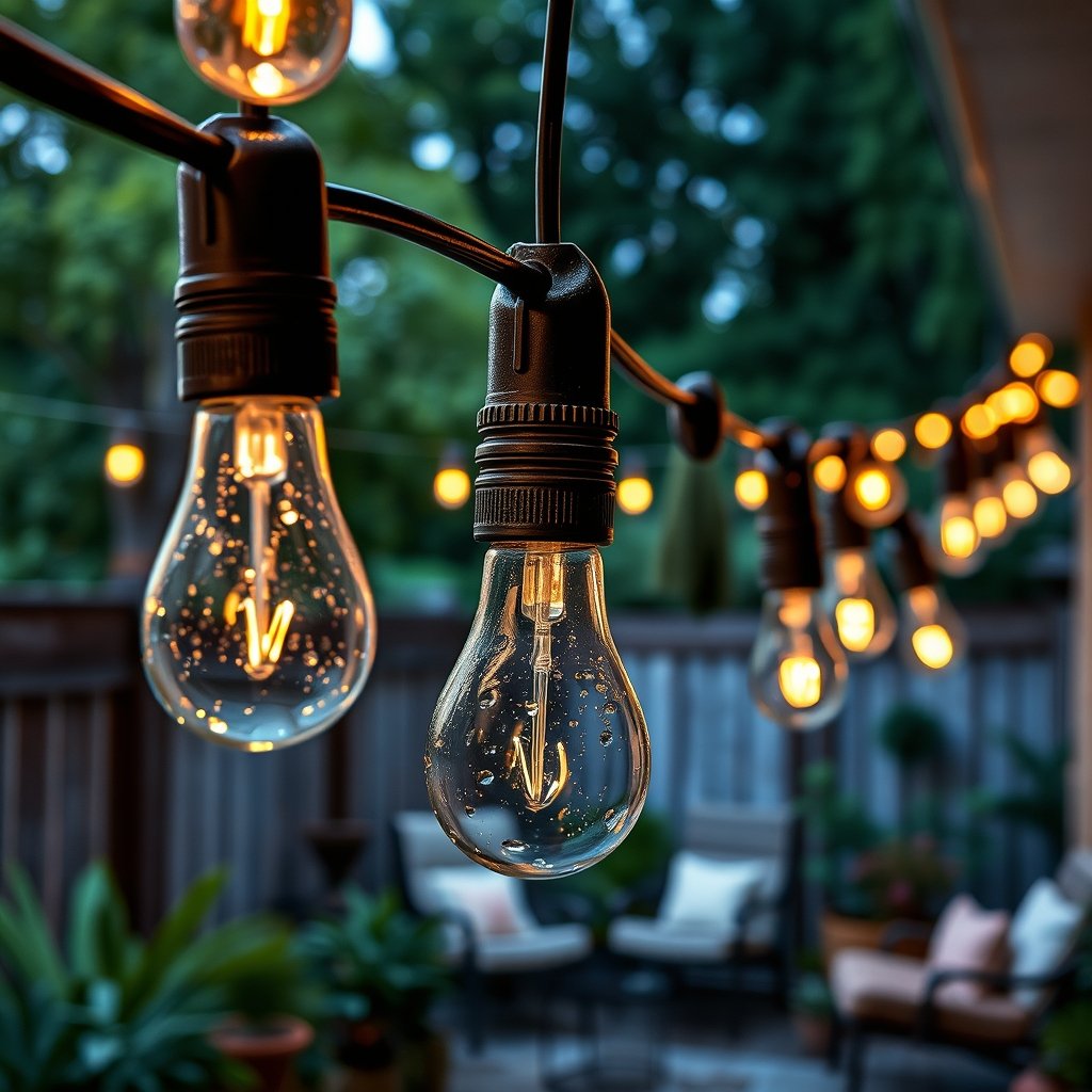outdoor lights in action