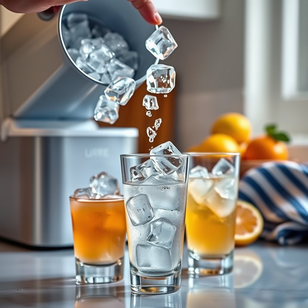 countertop ice in action