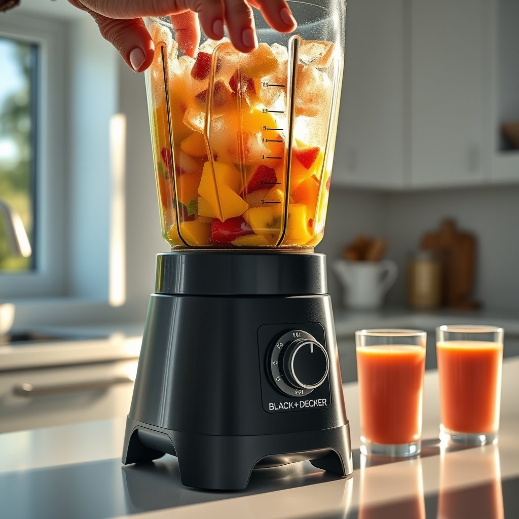 blender glass in action