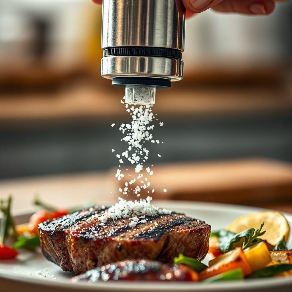 electric grinder in action