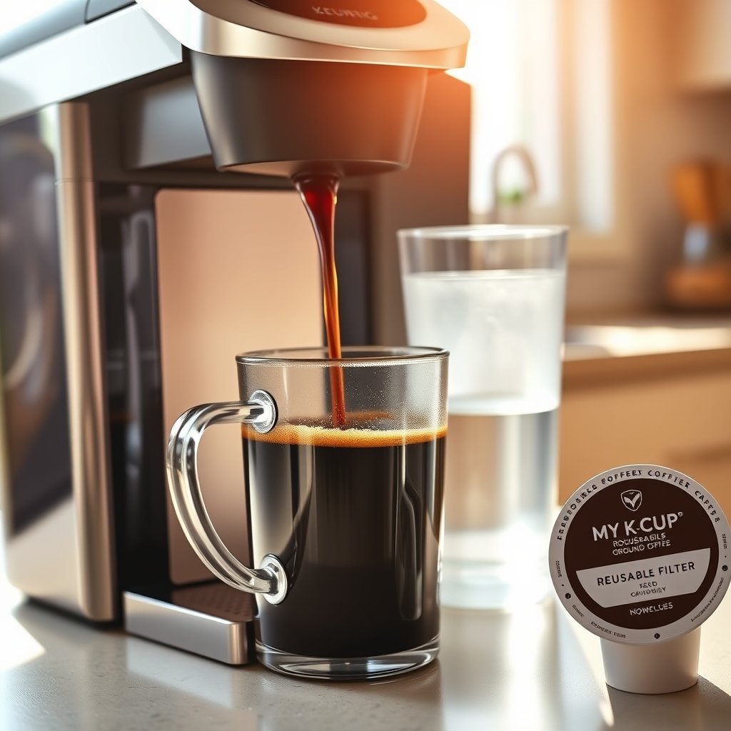 keurig coffee in action