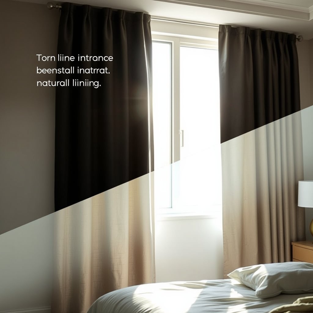 blackout curtains in action