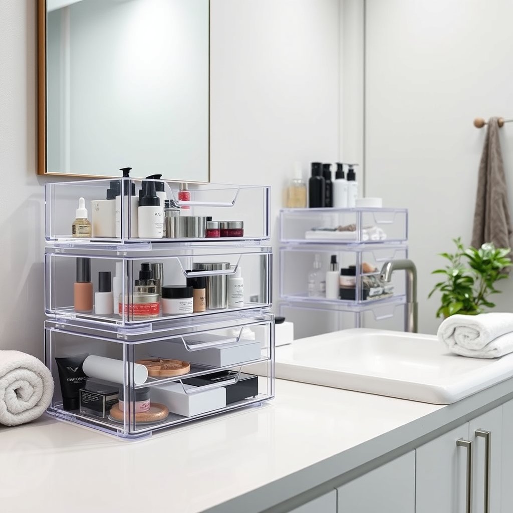 storage drawers in action
