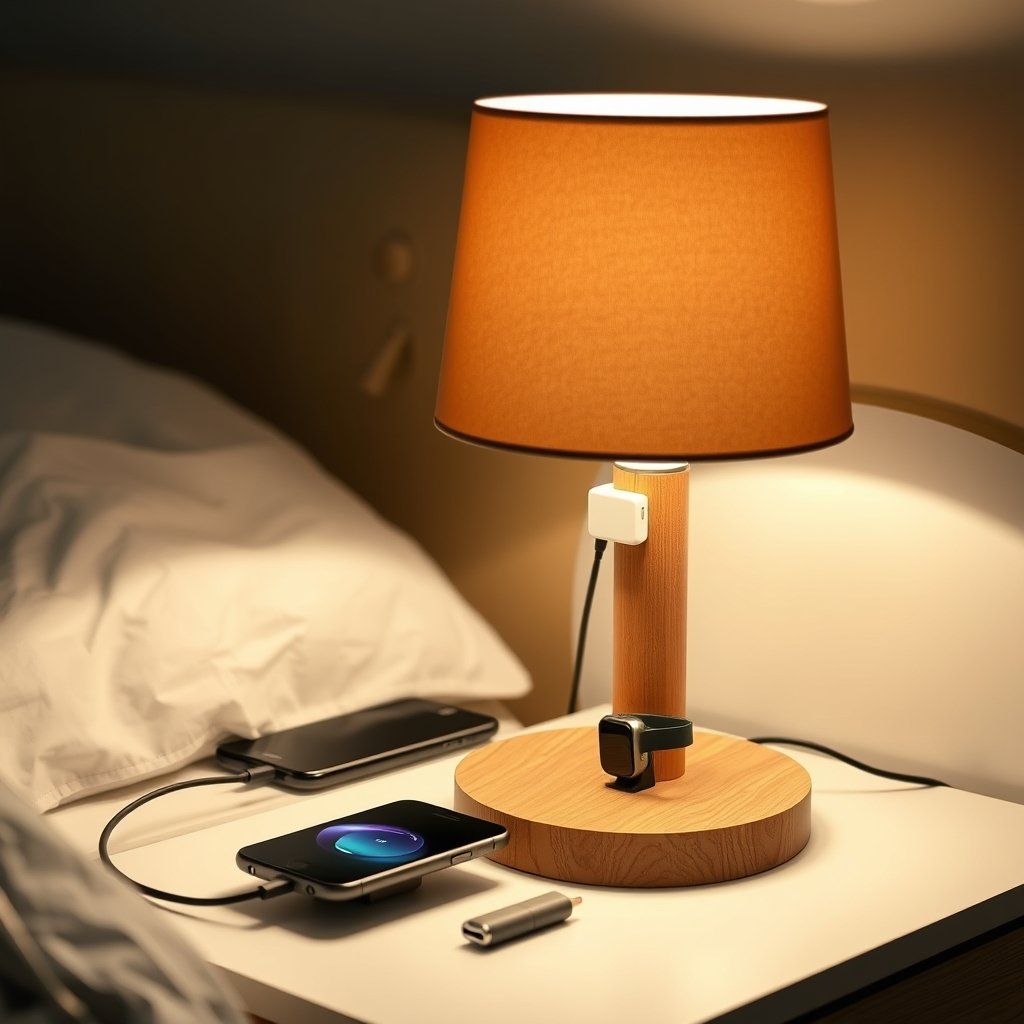 touch lamp in action