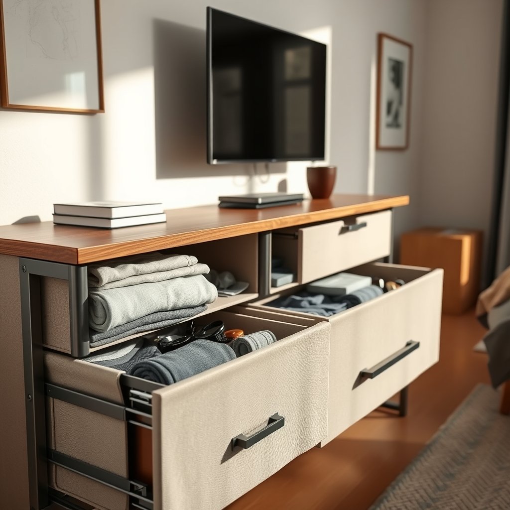 dresser organizer in action
