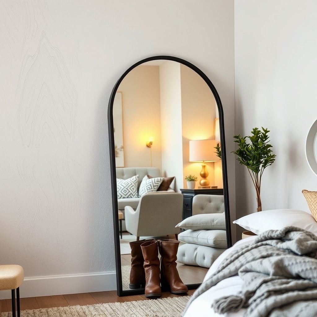 arched mirror in action