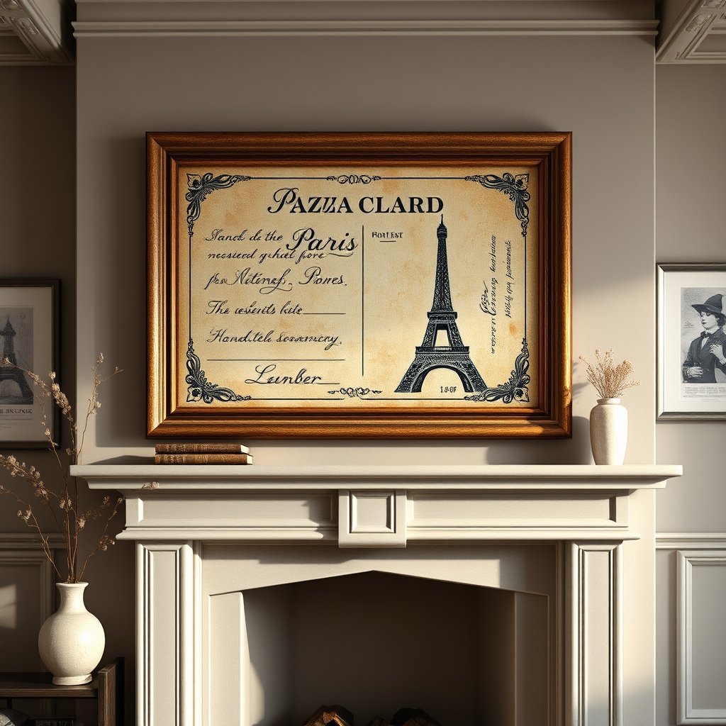 vintage wallart in action