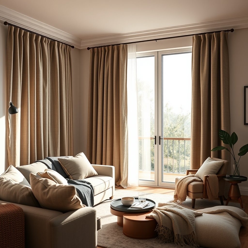 blackout curtains in action